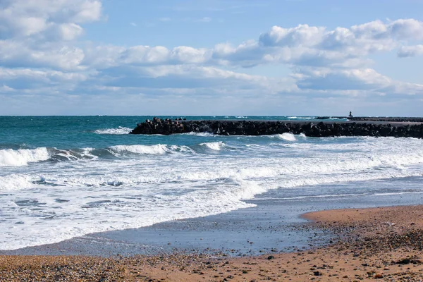 Strand Zee Helder Zonlicht — Stockfoto