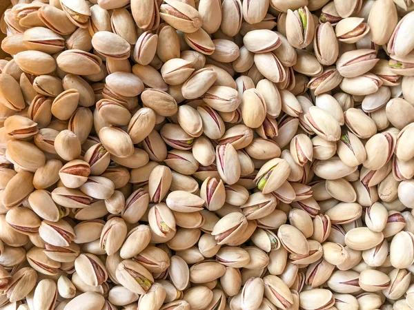 Pistachos Venta Antecedentes Alimentos Frescos Saludables —  Fotos de Stock