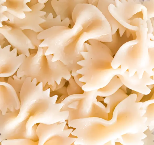 Close Fundo Farfalle Pasta Farfalle Tipo Macarrão Macarrão Comumente Conhecido — Fotografia de Stock