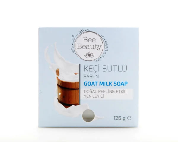 Pomorie Болгарія Лютого 2020 Bee Beauty Koat Milk Soap — стокове фото