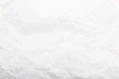 Buruşmuş beyaz kağıdın dokusu.