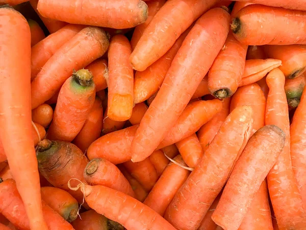 Image Organic Carrots Market Healthy Fresh Food Background — Stock Photo, Image