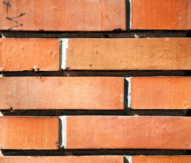 Desenli Tuğla Duvar Arkaplanının Resmi