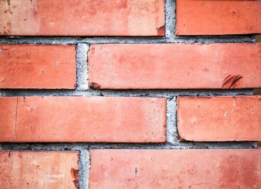 Desenli Tuğla Duvar Arkaplanının Resmi