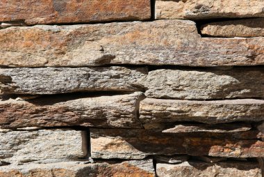 Duvara Tel Giydirilmiş Taş Resim Arkaplanı.