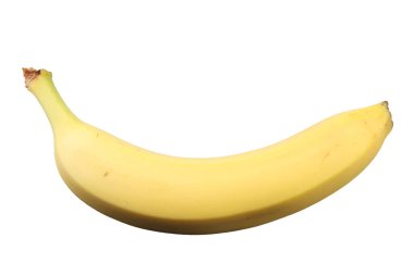 Beyaz arkaplanda izole edilmiş muz
