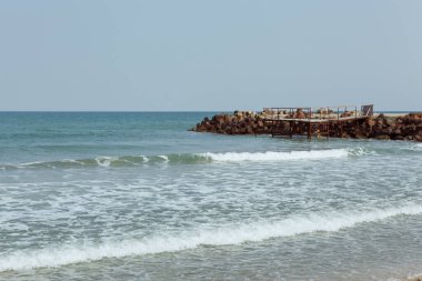 Sahil ve Deniz Parlak Günışığında