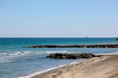 Sahil ve Deniz Parlak Günışığında