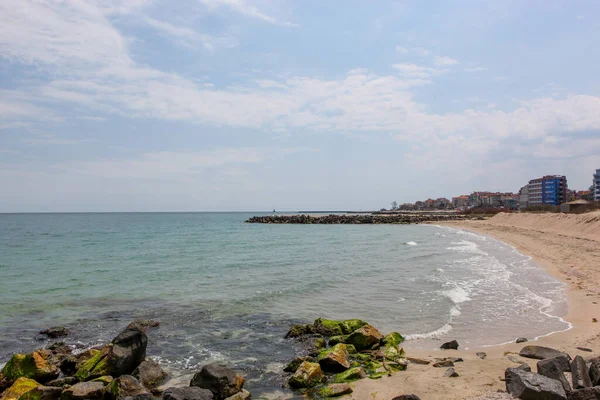 Strand Und Meer Hellen Sonnenlicht — Stockfoto