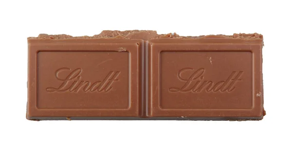 Lindt Lindor Chocolat Lait Isolé Sur Fond Blanc Chocoladefabriken Lindt — Photo