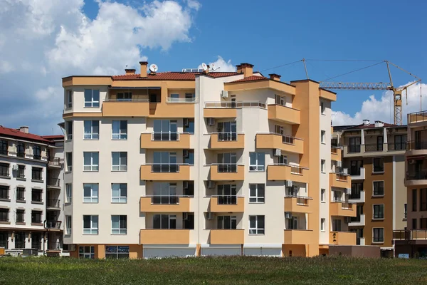 Pomorie Bulgaria May 2020 Modern New Building Urban Residential Complex — Stock Photo, Image