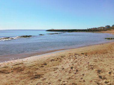 Pomorie 'deki güzel deniz manzarası