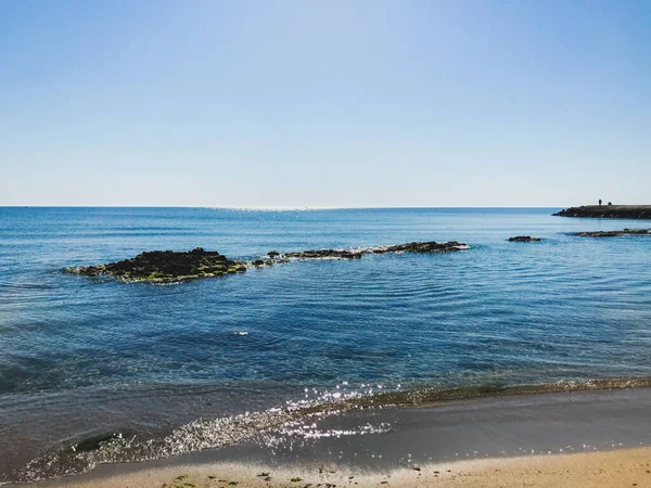 Pomorie Deki Güzel Deniz Manzarası — Stok fotoğraf