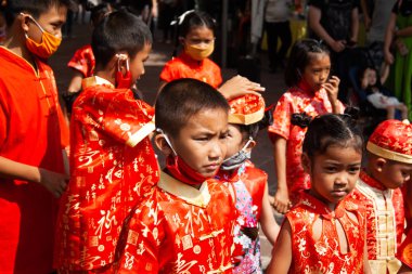 Bangkok, Thailand, January 23, 2020. Wat Pho Buddist temple complex, preparation to celebration Chinese New Year 2020