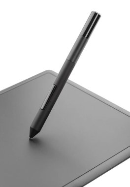 Modern grafik tablet closeup