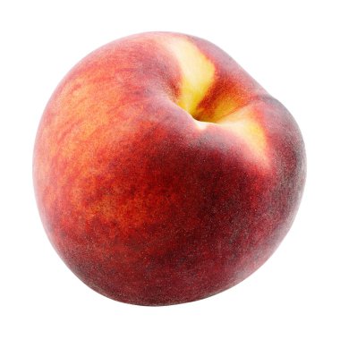 Şeftali beyazda izole edilmiş