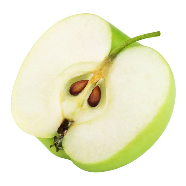 Half of green apple — Stock Photo, Image