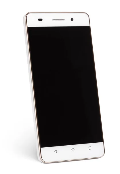 Modern touch skärm smartphone isolerad på vit — Stockfoto
