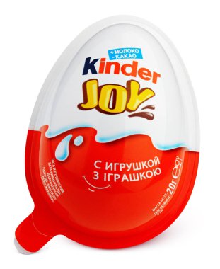 Kinder sevinç (Kinder Merendero) üzerinde beyaz izole