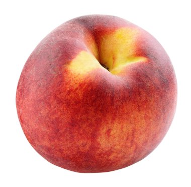 Şeftali beyazda izole edilmiş