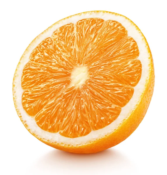 Hälften av orange citrusfrukt isolerad på vit — Stockfoto