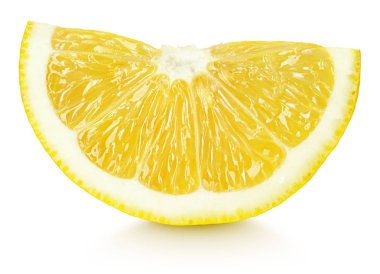 Takoz Beyaz izole sarı limon narenciye meyve