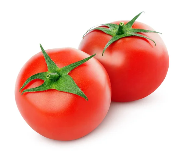 Red tomato vegetable on white — Stock Photo, Image