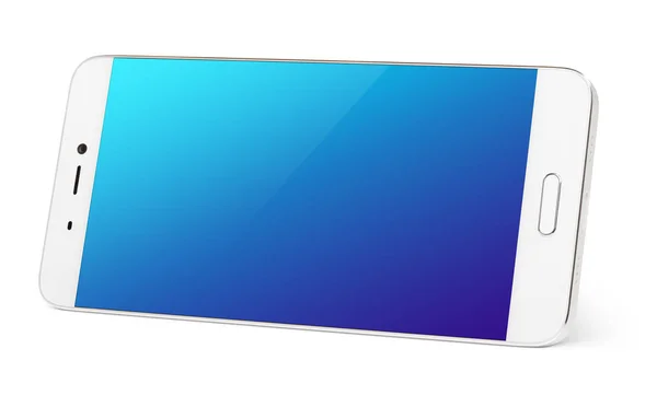 Современный сенсорный экран смартфон изолирован на белом — стоковое фото