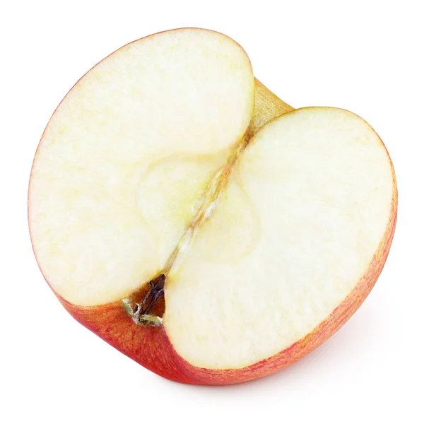 Połowę owoców Czerwone jabłko — Zdjęcie stockowe