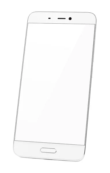 Современный сенсорный экран смартфон изолирован на белом — стоковое фото