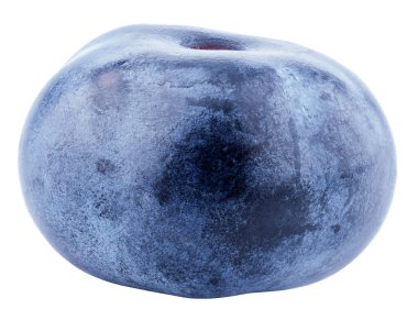 Beyaz arka planda yaban mersini izole edilmiş. Kırpma yolu olan yabanmersini. Tam alan derinliği.