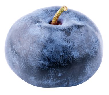 Beyaz arka planda izole edilmiş tek yabanmersini. Kırpma yolu olan yabanmersini. Tam alan derinliği.