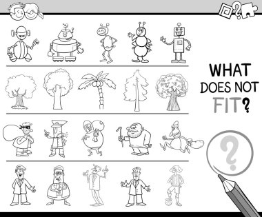 yanlış maddeyi oyun boyama kitabı