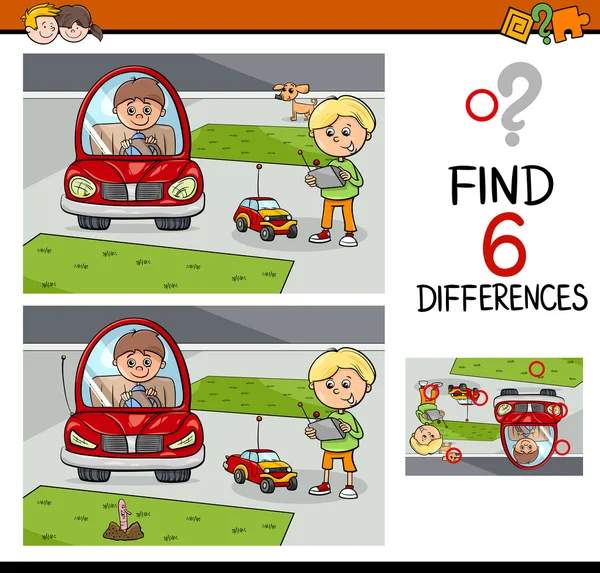 Jeu de différences pour les enfants — Image vectorielle