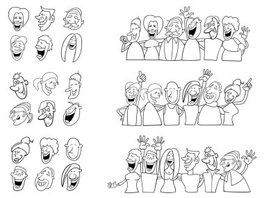 siyah ve Beyaz dizi komik insanlar