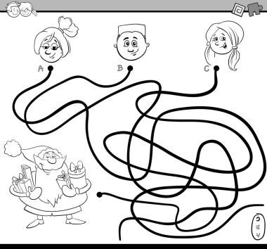 yol labirent etkinlik boyama