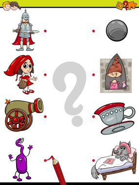 match pictures educational game clipart