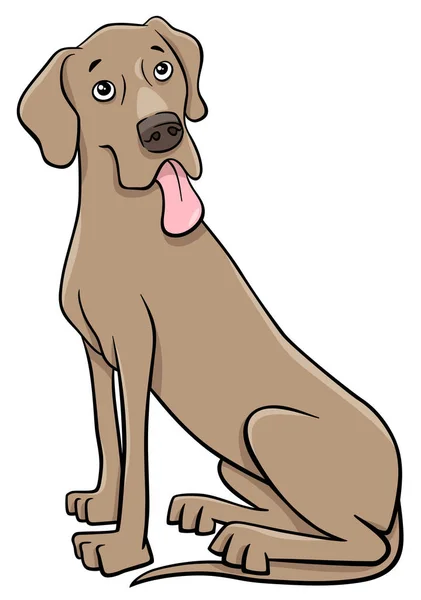 Great dane rasechte hond — Stockvector