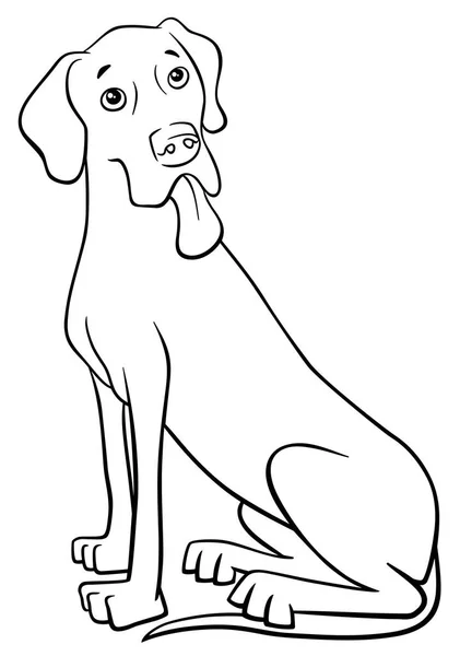 Grea dane perro de raza pura — Vector de stock