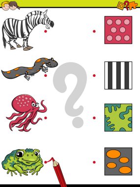 match pictures educational game clipart