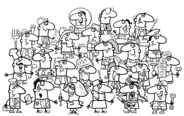 profesyonel insanlar boyama