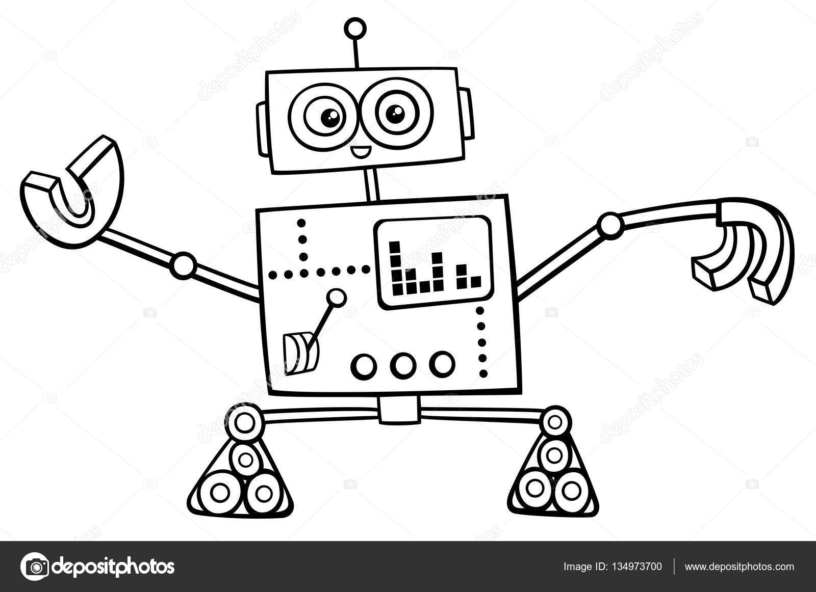 Kleurplaat Robot