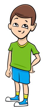 okul çocuk çizgi film illüstrasyon