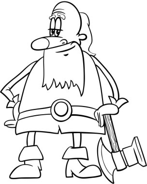 cüce çizgi film boyama sayfası