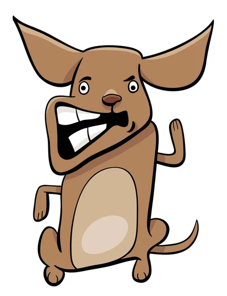 Arg hundvalp seriefigur — Stock vektor
