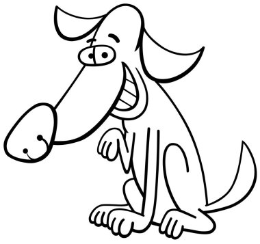 köpek karakter boyama sayfası