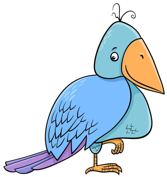Illustrazione del fumetto uccello — Vettoriale Stock