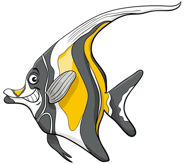 Maurischen Götzenfisch Charakter — Stockvektor
