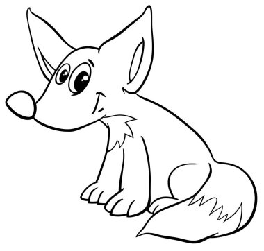 Tilki boyama sayfası