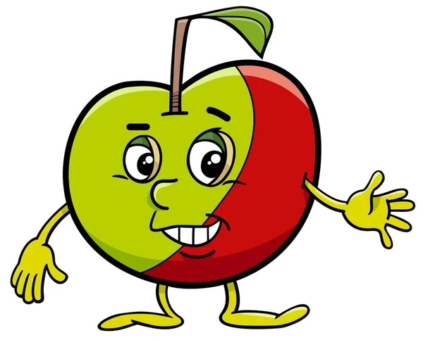 Postać z kreskówki jabłko — Wektor stockowy
